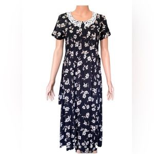 R & K Original vintage dress- ditzy floral, P2P 23. Size tag cut out.(xl
